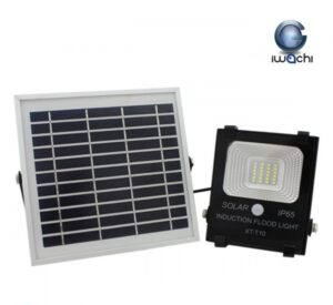 สปอร์ตไลท์ LED โซล่าเซลล์ 10w ยี่ห้อ Iwachi (แสงส้ม)