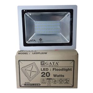 สปอร์ตไลท์ LED 20W (วอร์มไวท์) Body สีขาว GATA