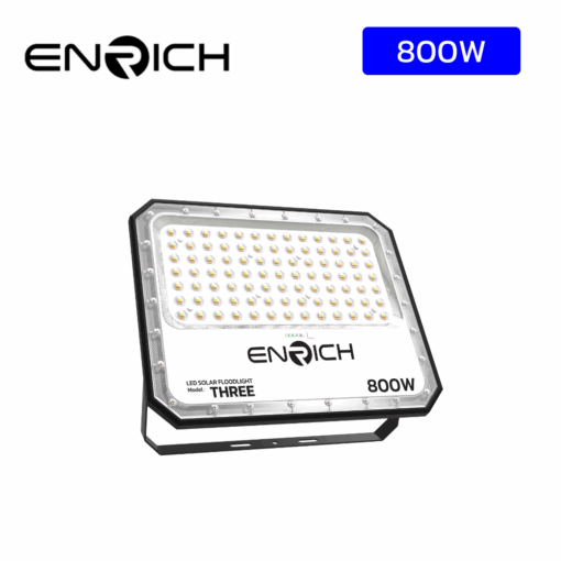 สปอร์ตไลท์โซล่าเซลล์ LED 800W ENRICH รุ่น THREE 3 แสง 02