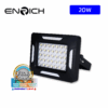 สปอร์ตไลท์โซล่าเซลล์ LED 20W ENRICH SPONGE สีดำ(สำหรับพกพา)