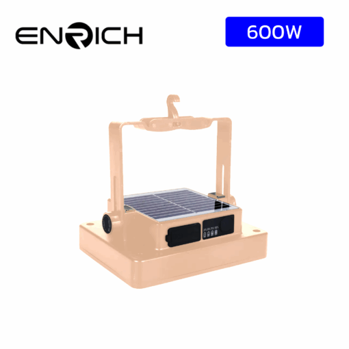 สปอร์ตไลท์โซล่าเซลล์ LED 20W ENRICH SPONGE สีชมพูพาสเทล(สำหรับพกพา) - Image 2